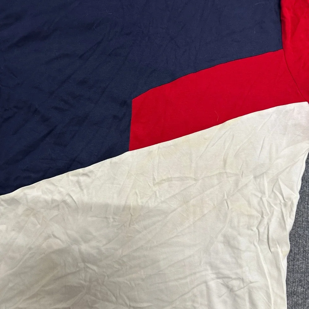 Polo Ralph Lauren Polo Shirt Mens Large Navy Red White Colorblock Classic Fit